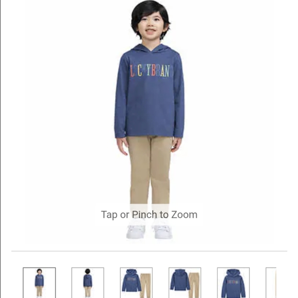 NWT Lucky Kids 2-piece set Blue - Picture 2 of 4